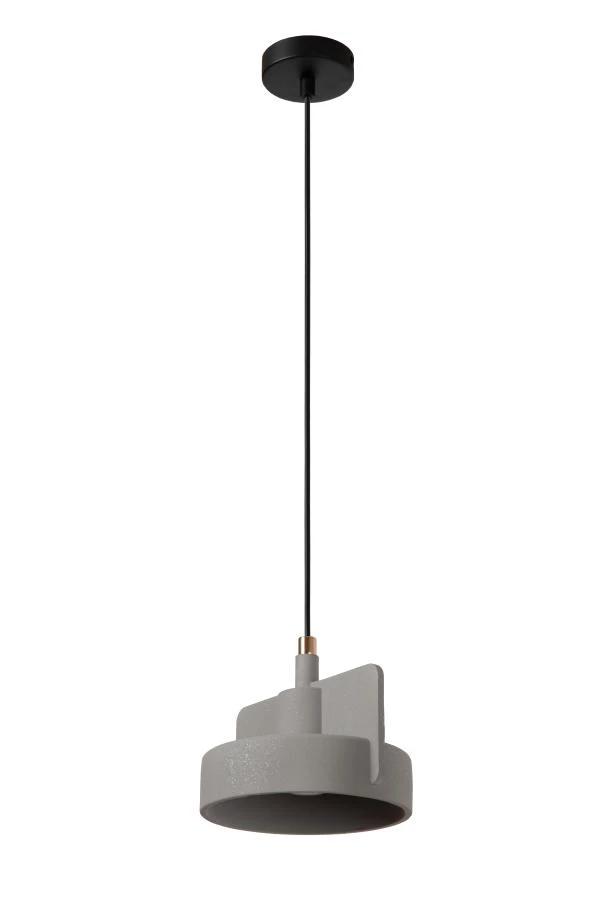 Lucide NINJA - Pendant light - Ø 20 cm - 1xE27 - Grey - turned off